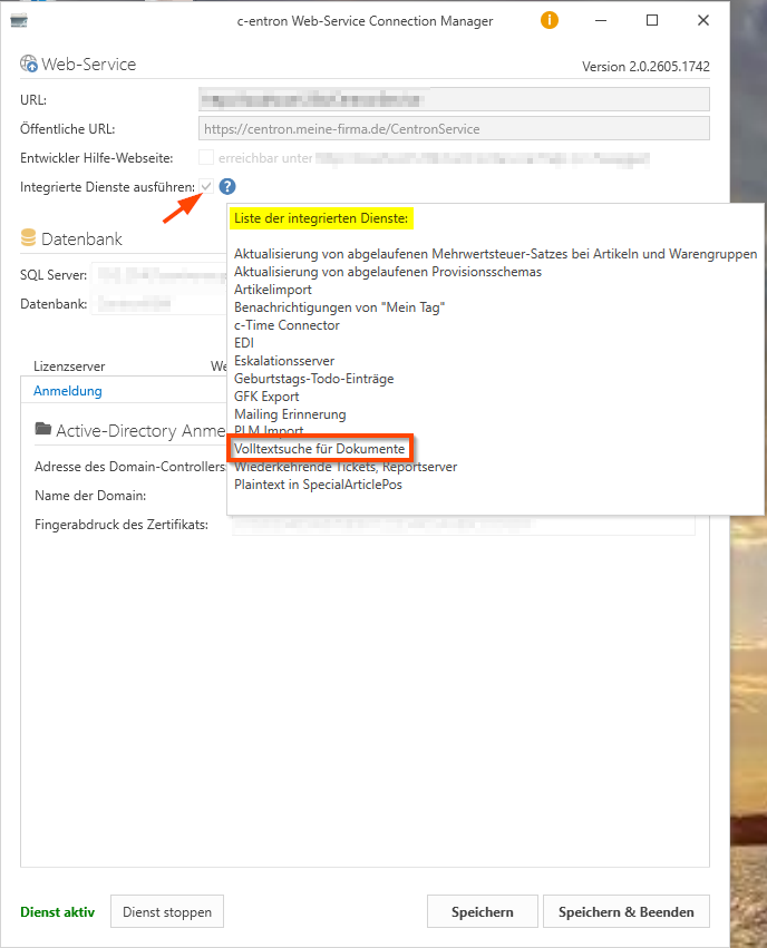 grafik-20260429-143533.pngc-entron WebService Connection Managers c-entron WebService Connection Managers mit der Einstellung Integrierte Dienste ausführen
